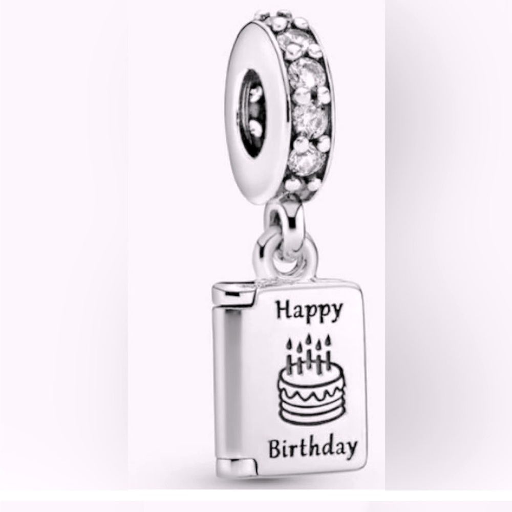 SOLD NO LONGER FOR SALE
Pandora Birthday Card Dangle Charm